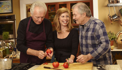 Jacques Pépin with guests