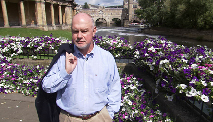 Host Rudy Maxa in Bath, England