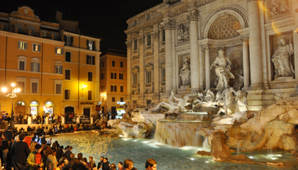 The iconic Trevi Fountain in Rome