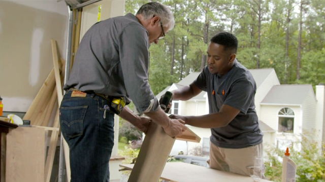 LeVaughn creating a nursery for his daughter.