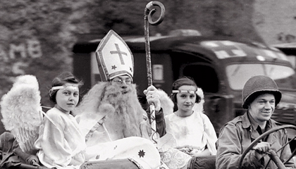 Corporal Richard Brookins as Saint Nick.