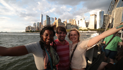Ben, Martha and Sofaya in NYC.