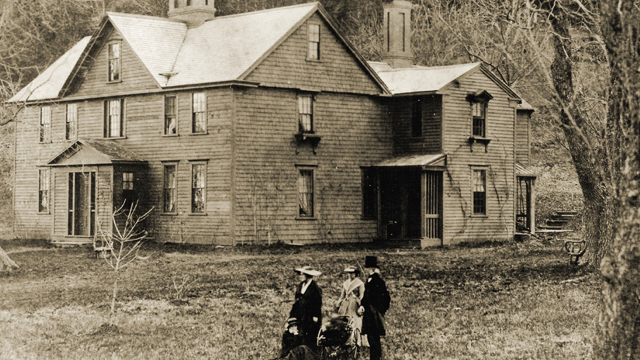 The Alcotts at Orchard House in 1865