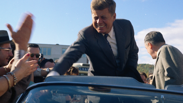 John F. Kennedy on the campaign trail