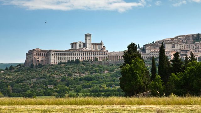 The Basilica of St. Francis in Assisi.