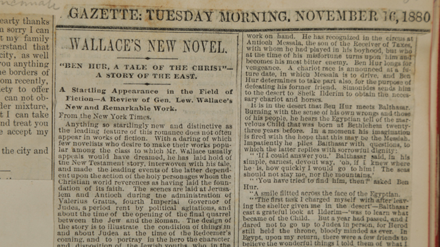 An 1880 New York Times review of Lew Wallace's novel Ben-Hur: A Tale of the Christ.