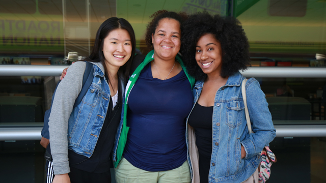 Road-trippers (L-R): Regina, Elicia, and Ariel.