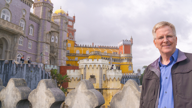 Rick explores the ruins of the Moorish Castle in Sintra, Portugal.
