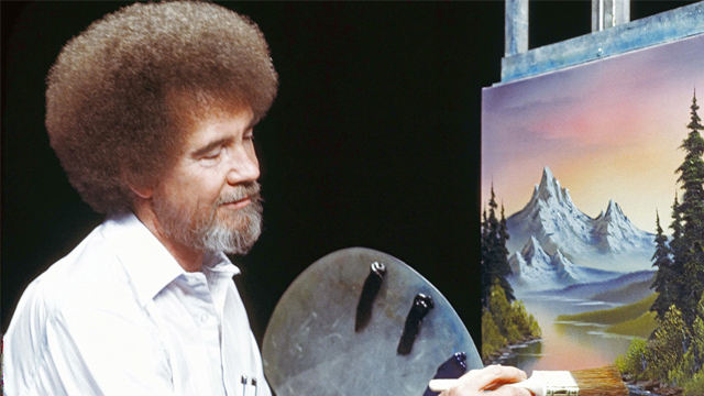 Bob Ross painting