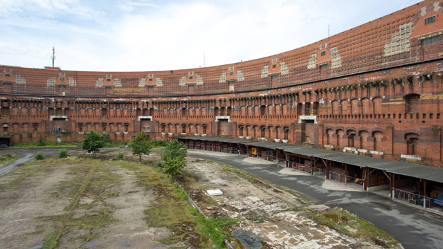 Congress Hall at the former Nazi party rally grounds, Nazi Documentation Center, Nürnberg, Germany.