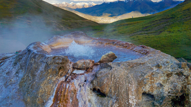 Tibet is known for their hot springs having waters of remarkable healing quality.