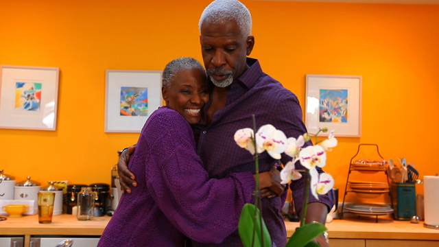 B. Smith, a former celebrity chef who was diagnosed with younger onset Alzheimer's at the age of 62 and her husband Dan Gasby.