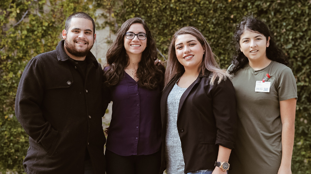 YouTube front-end engineer Angelica Inguanzo poses with the roadtrippers in San Bruno, California.