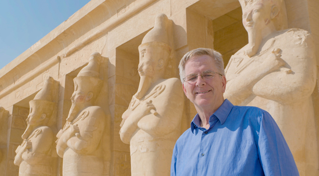 Rick at the Mortuary Temple of Hatshepsut near Luxor, Egypt