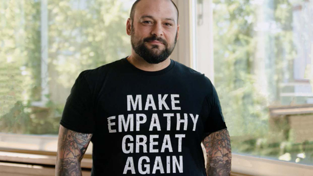 Interviewee Christian Picciolini in Switzerland