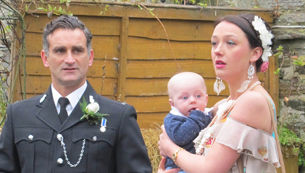 John Marquez as PC Joe Penhale and Jessica Ransom as Morwenna Newcross